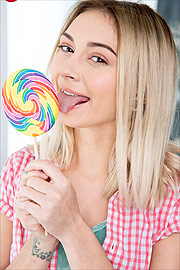Chloe Temple Licking On Her Lollipop