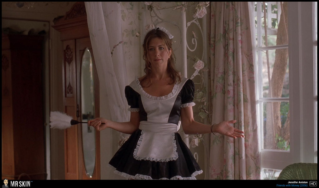 Thirty Something Jennifer Aniston Looking Sexy As Maid