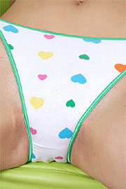 Hearts On Her Cute Cotton Knickers