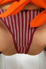 Striped Panties Being Flashed