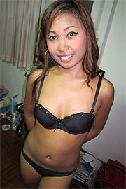 Cute Thailand Girl Smiling In Her Underwear