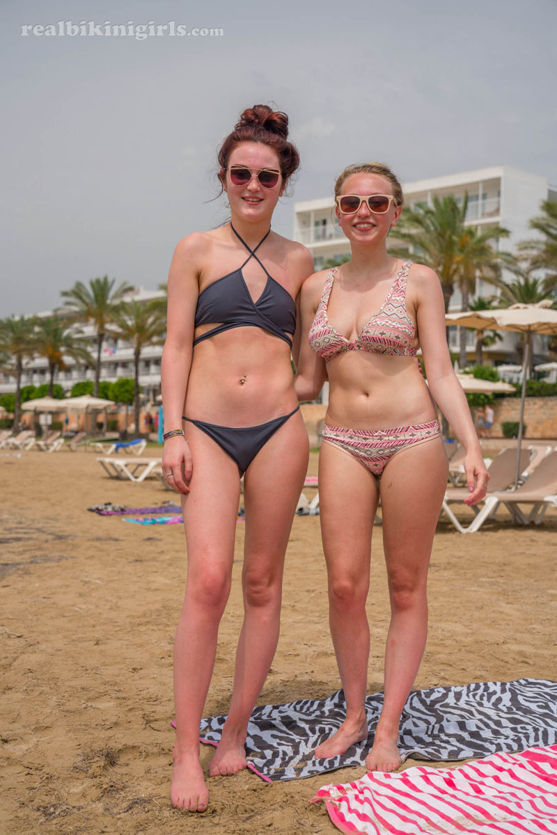 Cute Bikini Girls At The Beach