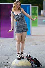 Lovely Naya Eliot Teasing Outside